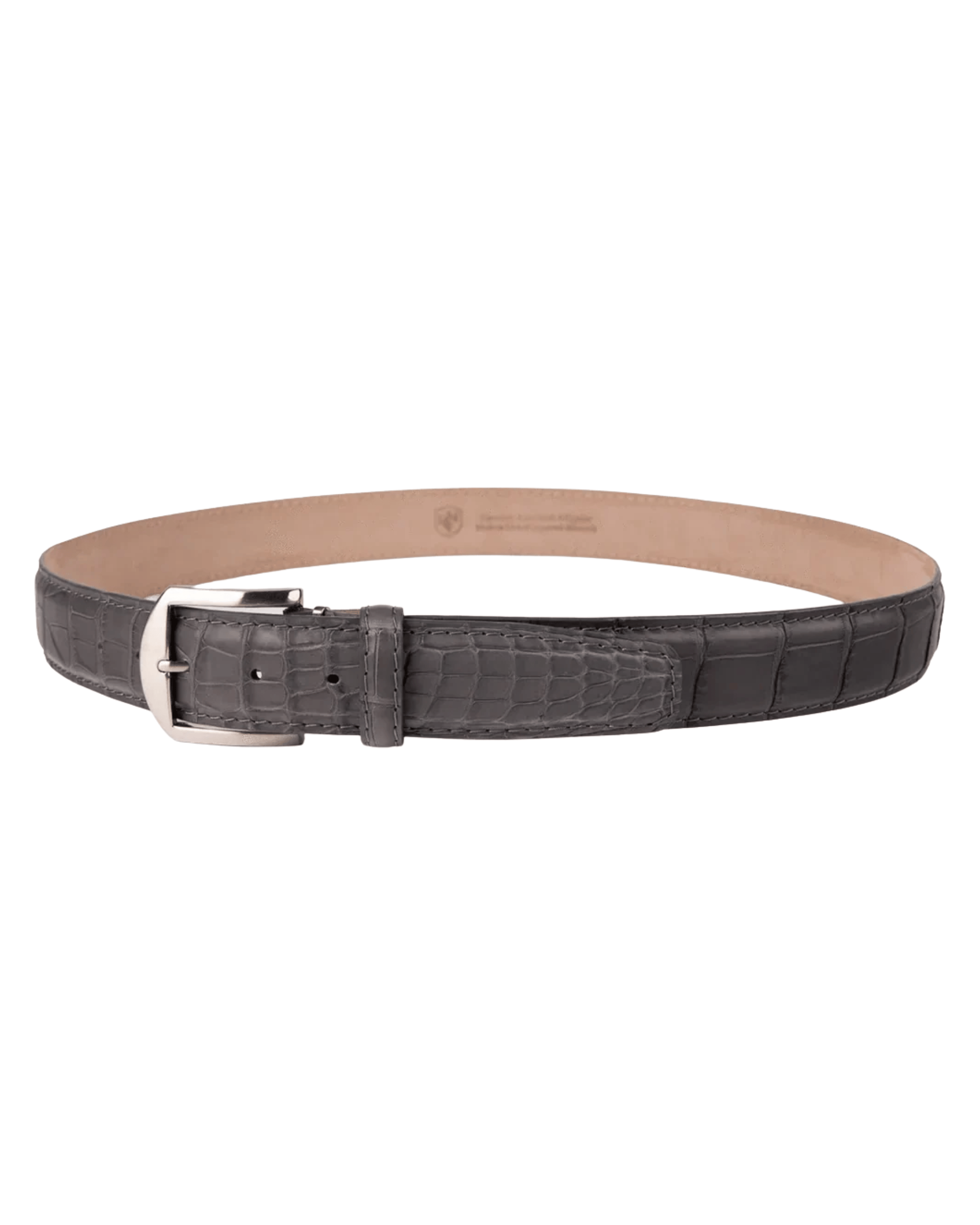 The Luxe Group (LEN) Belt GREY / 40MM American Alligator Dress Belt