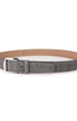 The Luxe Group (LEN) Belt GREY / 40MM Buffed American Alligator in Grey