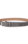 The Luxe Group (LEN) Belt GREY / 40MM Buffed American Alligator in Grey
