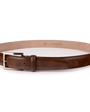 The Luxe Group (LEN) Belt Italian Marbled Calf 35mm - Pecan