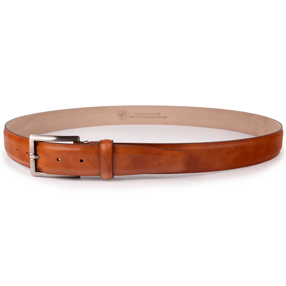 The Luxe Group (LEN) Belt Italian Marbled Calf 35mm - Tan
