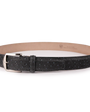 The Luxe Group (LEN) Belt LONDON FOG / 40MM Genuine Ostrich in London Fog