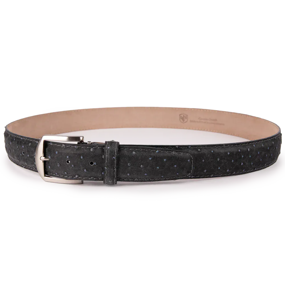 The Luxe Group (LEN) Belt LONDON FOG / 40MM Genuine Ostrich in London Fog