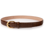 The Luxe Group (LEN) Belt Matte Alligator - Tobacco 35mm