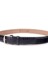 The Luxe Group (LEN) Belt NAVY / 40MM American Alligator in Navy