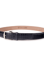 The Luxe Group (LEN) Belt NAVY / 40MM American Alligator in Navy