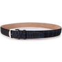 The Luxe Group (LEN) Belt NAVY SAPPHIRE / 40MM Ultra-Matte Two-Tone American Alligator - Navy & Sapphire Blue