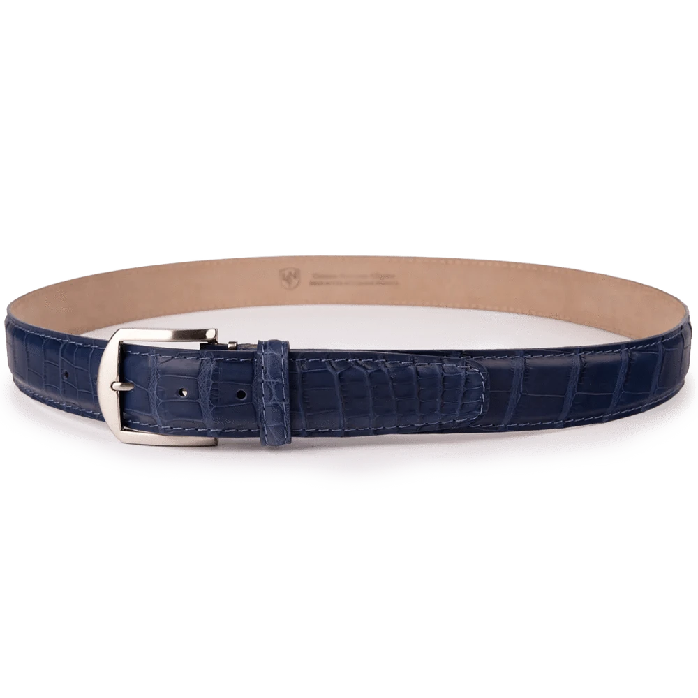 The Luxe Group (LEN) Belt NEW BLUE / 40MM American Alligator - New Blue