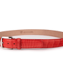 The Luxe Group (LEN) Belt RUBY / 40MM American Matte Alligator - Ruby