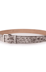 The Luxe Group (LEN) Belt SMOKE / 40MM Genuine Ostrich in Smoke