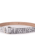 The Luxe Group (LEN) Belt SNOW / 40MM Genuine Ostrich in Snow