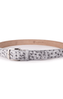 The Luxe Group (LEN) Belt SNOW / 40MM Genuine Ostrich in Snow