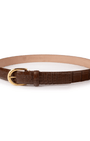 The Luxe Group (LEN) Belt TOBACCO / 35MM Matte Alligator in Tobacco