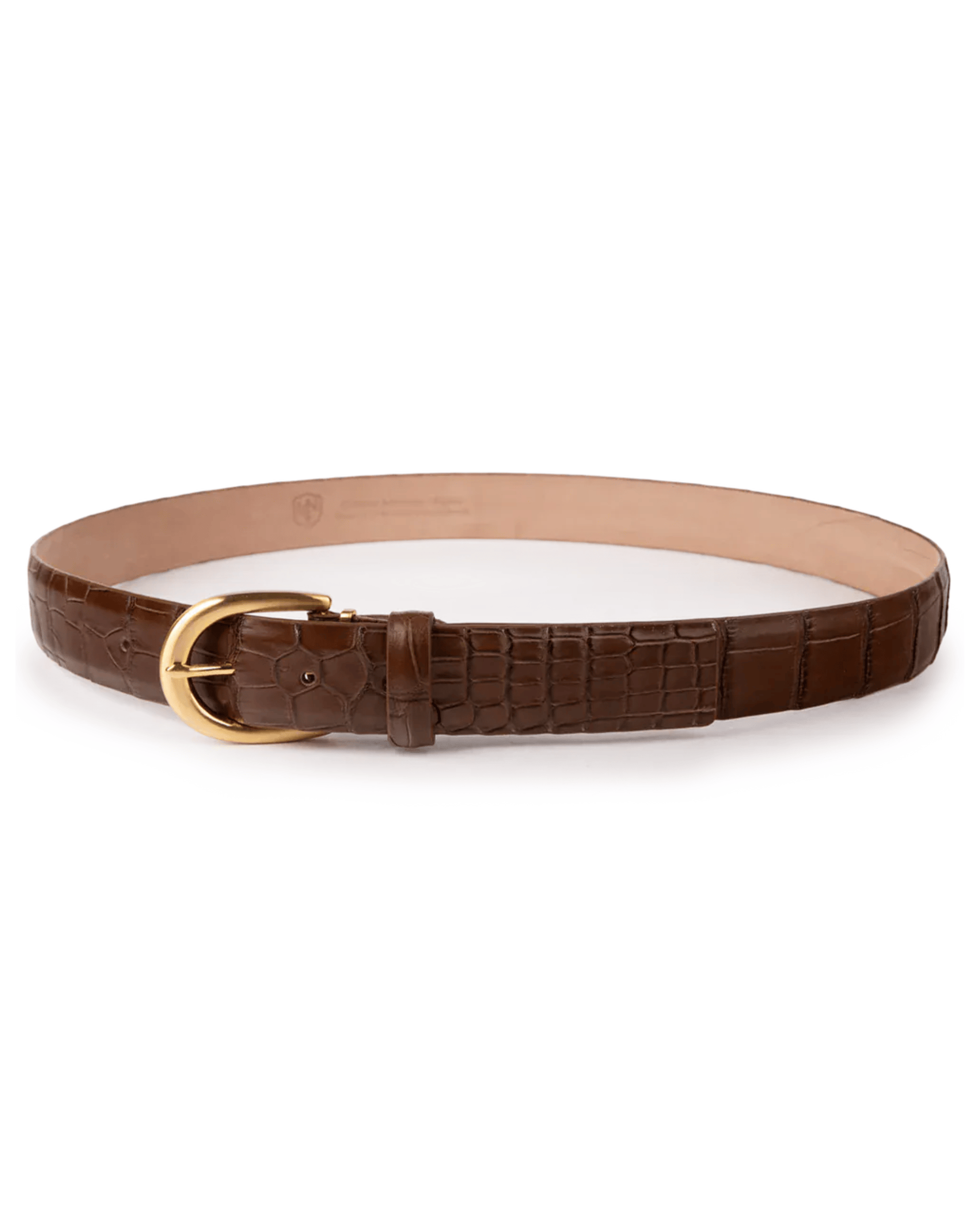The Luxe Group (LEN) Belt TOBACCO / 35MM Matte Alligator in Tobacco