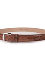 The Luxe Group (LEN) Belt TOBACCO / 40MM Genuine Ostrich in Tobacco