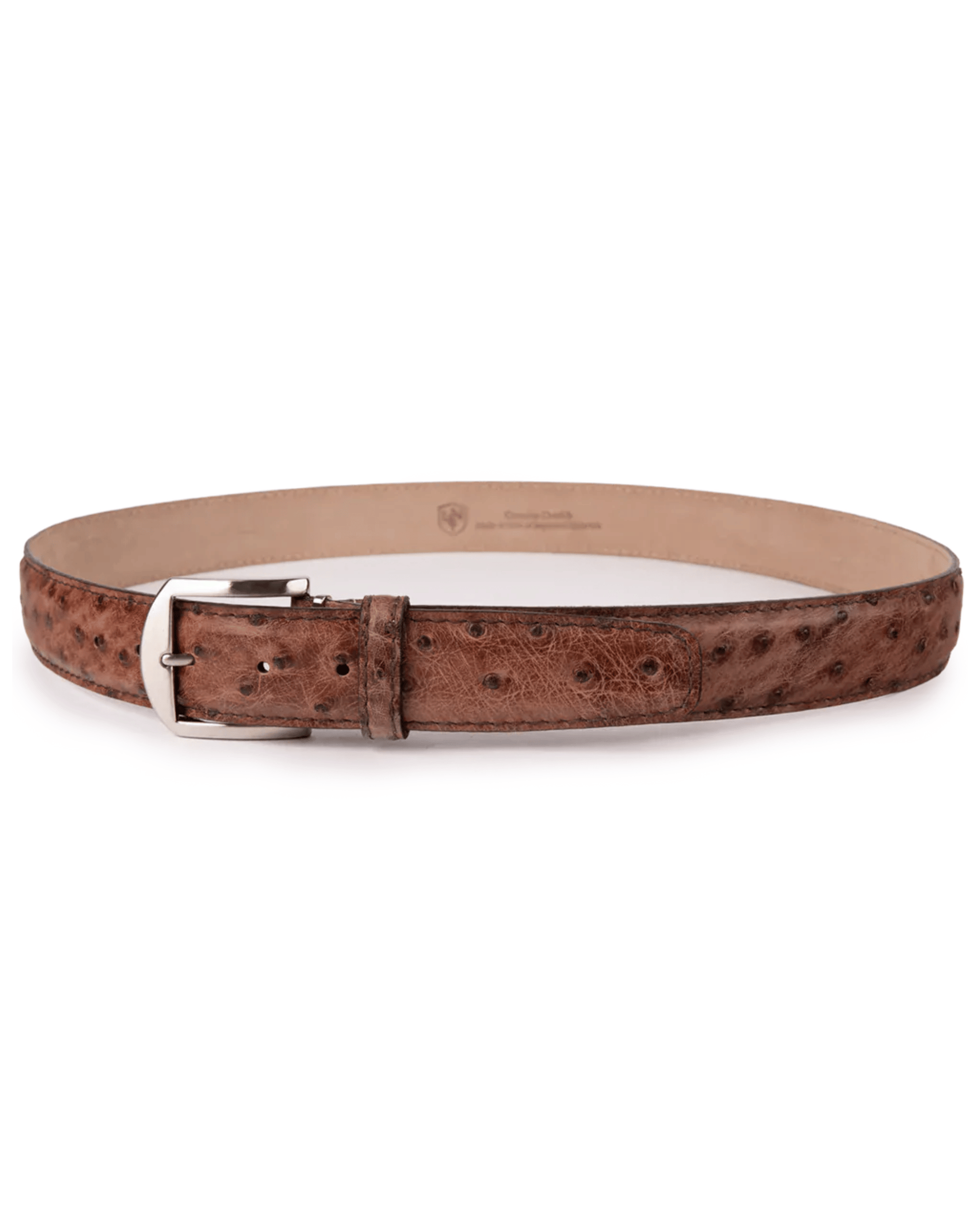 The Luxe Group (LEN) Belt TOBACCO / 40MM Genuine Ostrich in Tobacco