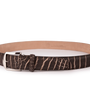 The Luxe Group (LEN) Belt WHISKEY/BEIGE / 40MM Ultra-Matte Two-Tone American Alligator - Whiskey & Beige