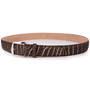 The Luxe Group (LEN) Belt WHISKEY/BEIGE / 40MM Ultra-Matte Two-Tone American Alligator - Whiskey & Beige