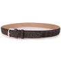 The Luxe Group (LEN) Belt WHISKEY/DENIM / 40MM Ultra-Matte Two-Tone American Alligator - Whiskey & Denim