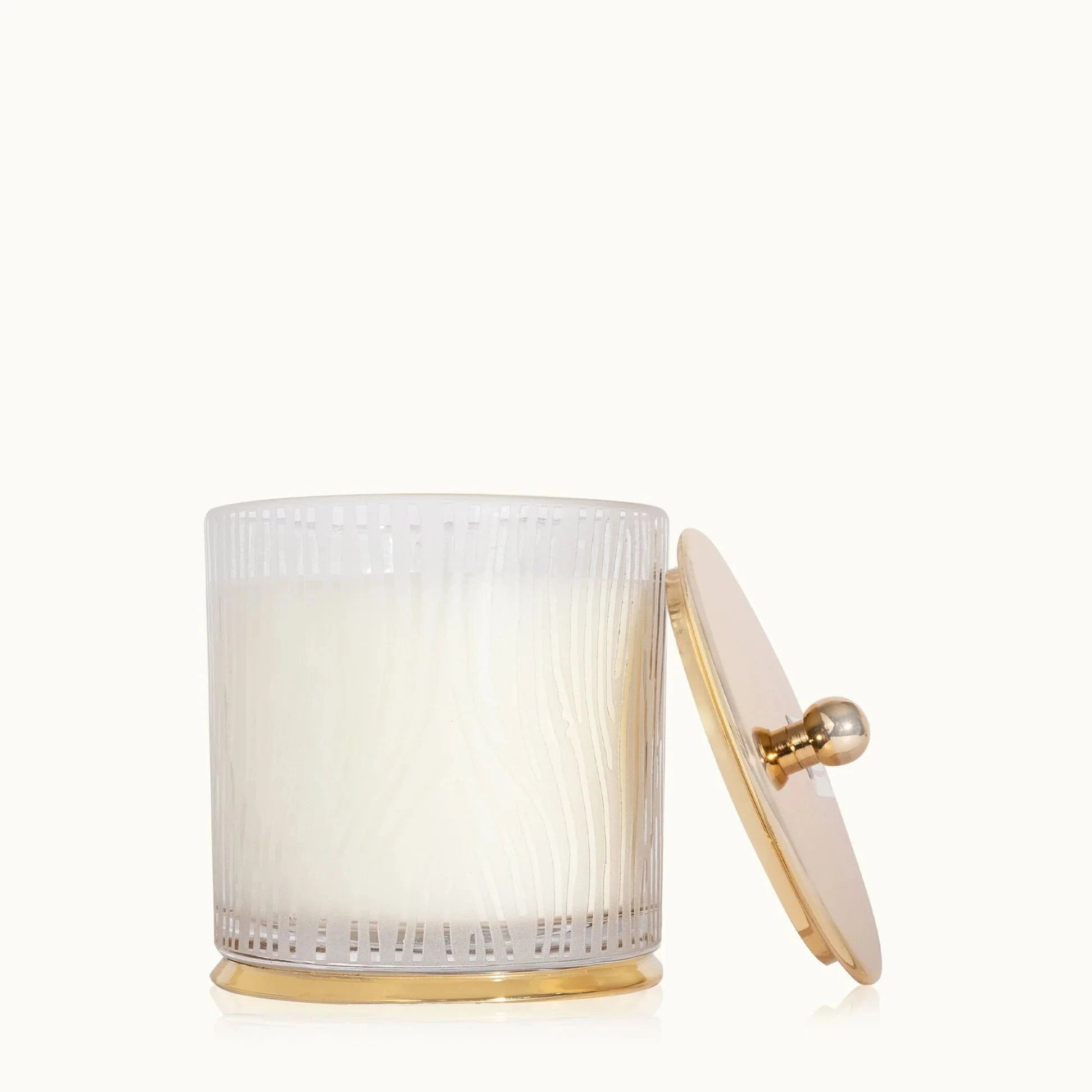 The Thymes Home FROSTED / OS Frasier Fir Large Frosted Wood Grain Candle