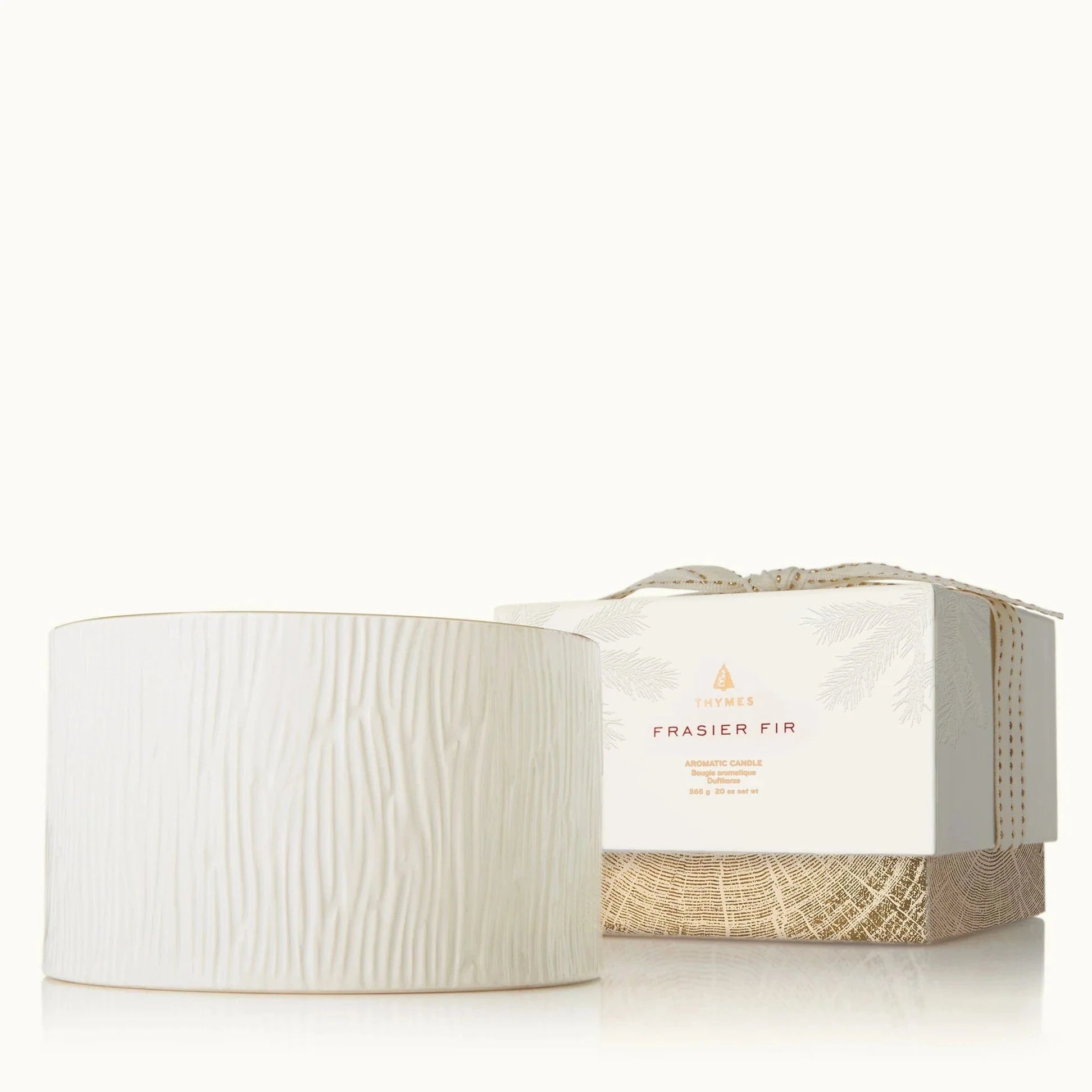The Thymes Home WHITE / OS Frasier Fir Ceramic 3-Wick Candle