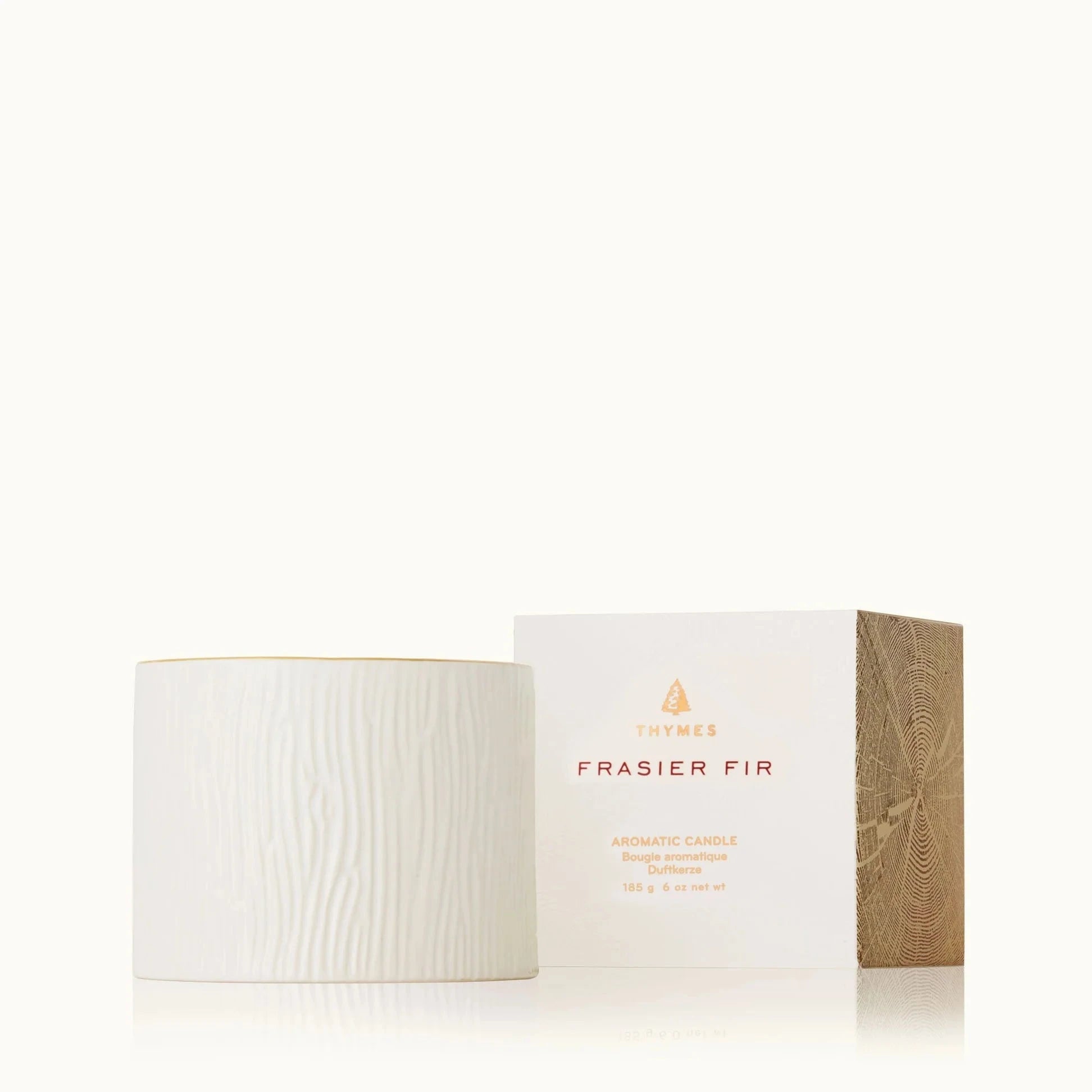 The Thymes Home WHITE / OS Frasier Fir Ceramic Petite Candle