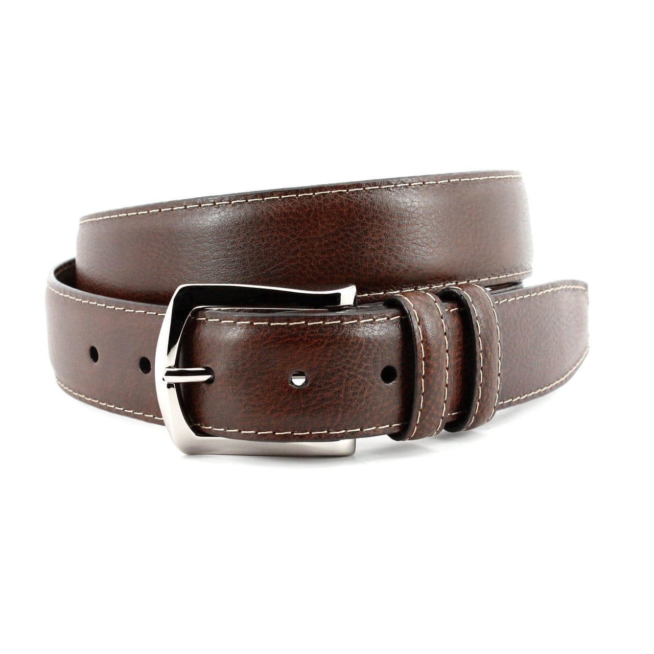 Torino Leather Company Belt Italian Soft Calfskin Belt in Brown