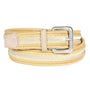 Torino Leather Company Belt Italian Woven Two-Tone Stretch Cotton Belt