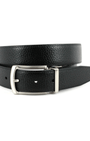 Torino Leather Company Belt Reversible Veal Belt in Black and Cognac