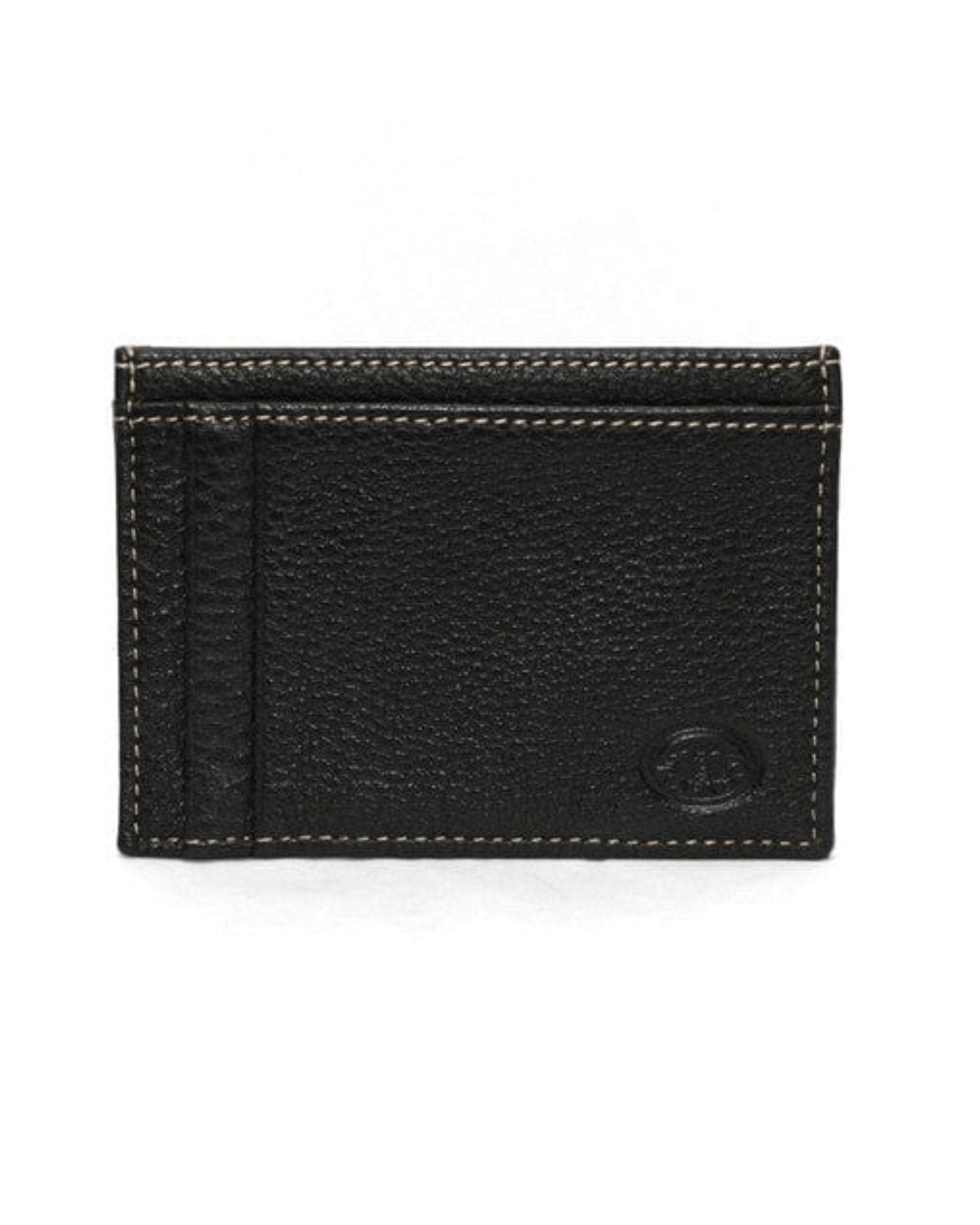 Torino Leather Company Wallets BLACK Tumbled Glove Leather Card Wallet
