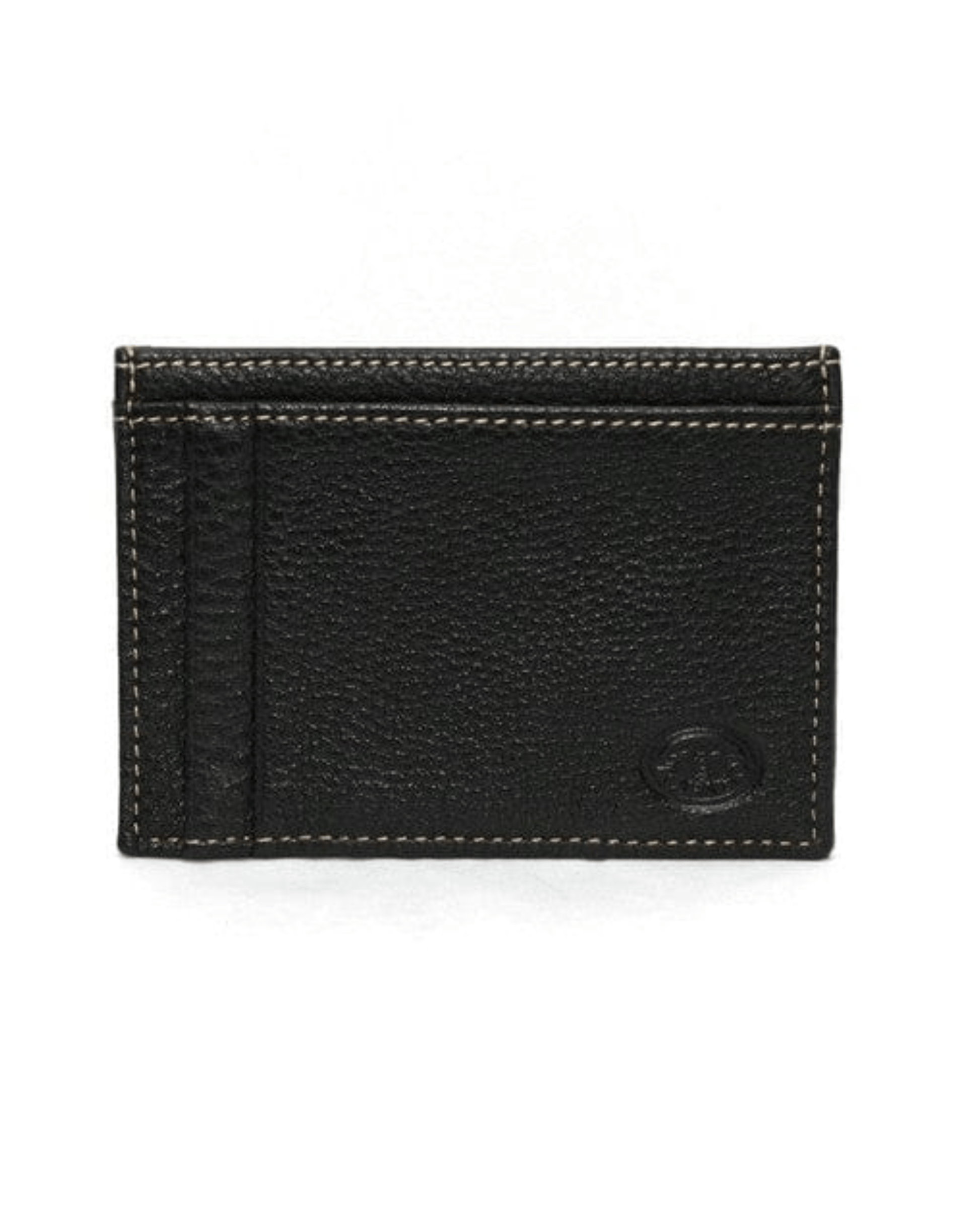 Torino Leather Company Wallets BLACK Tumbled Glove Leather Card Wallet