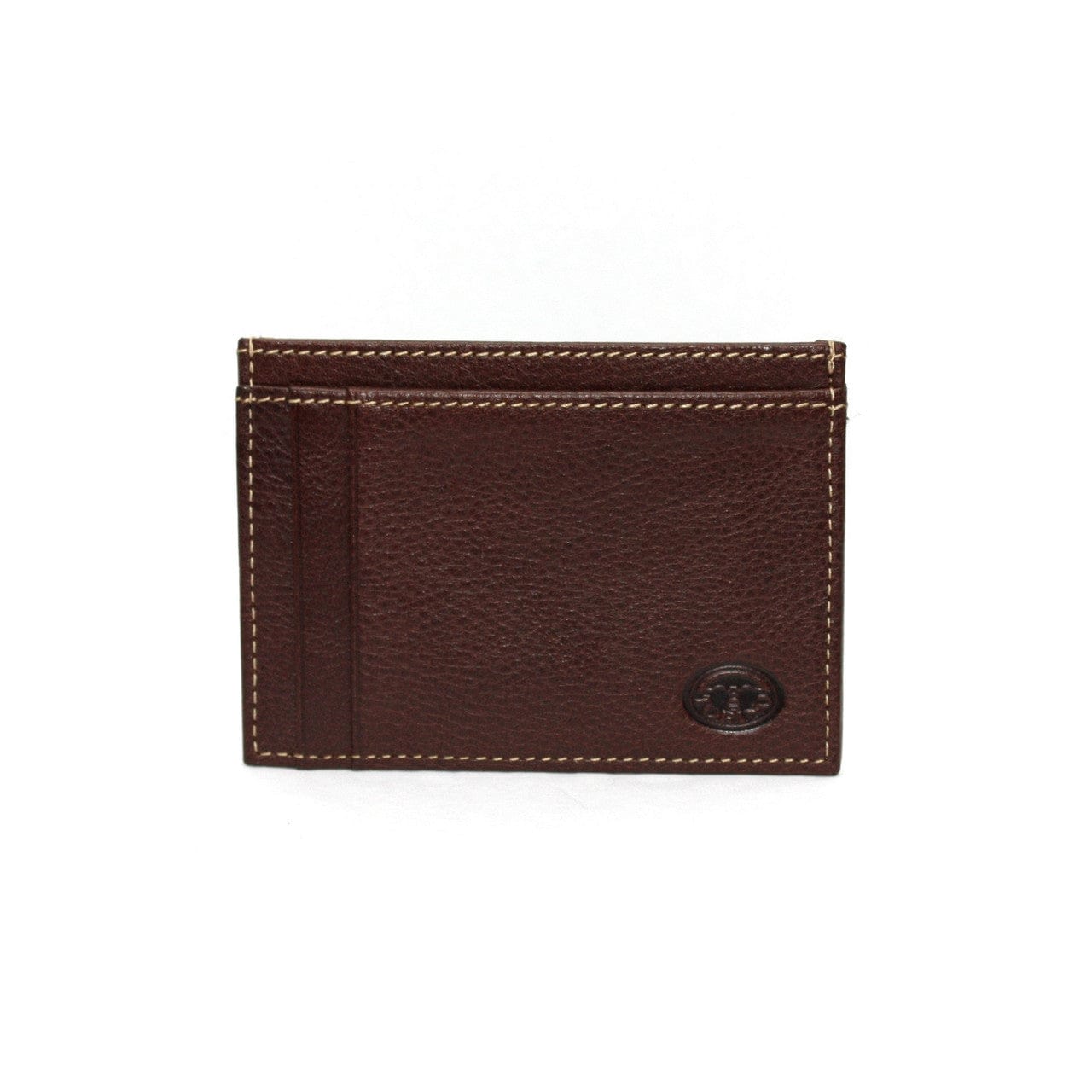 Torino Leather Company Wallets BROWN Tumbled Glove Leather Card Wallet