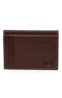Torino Leather Company Wallets BROWN Tumbled Glove Leather Card Wallet