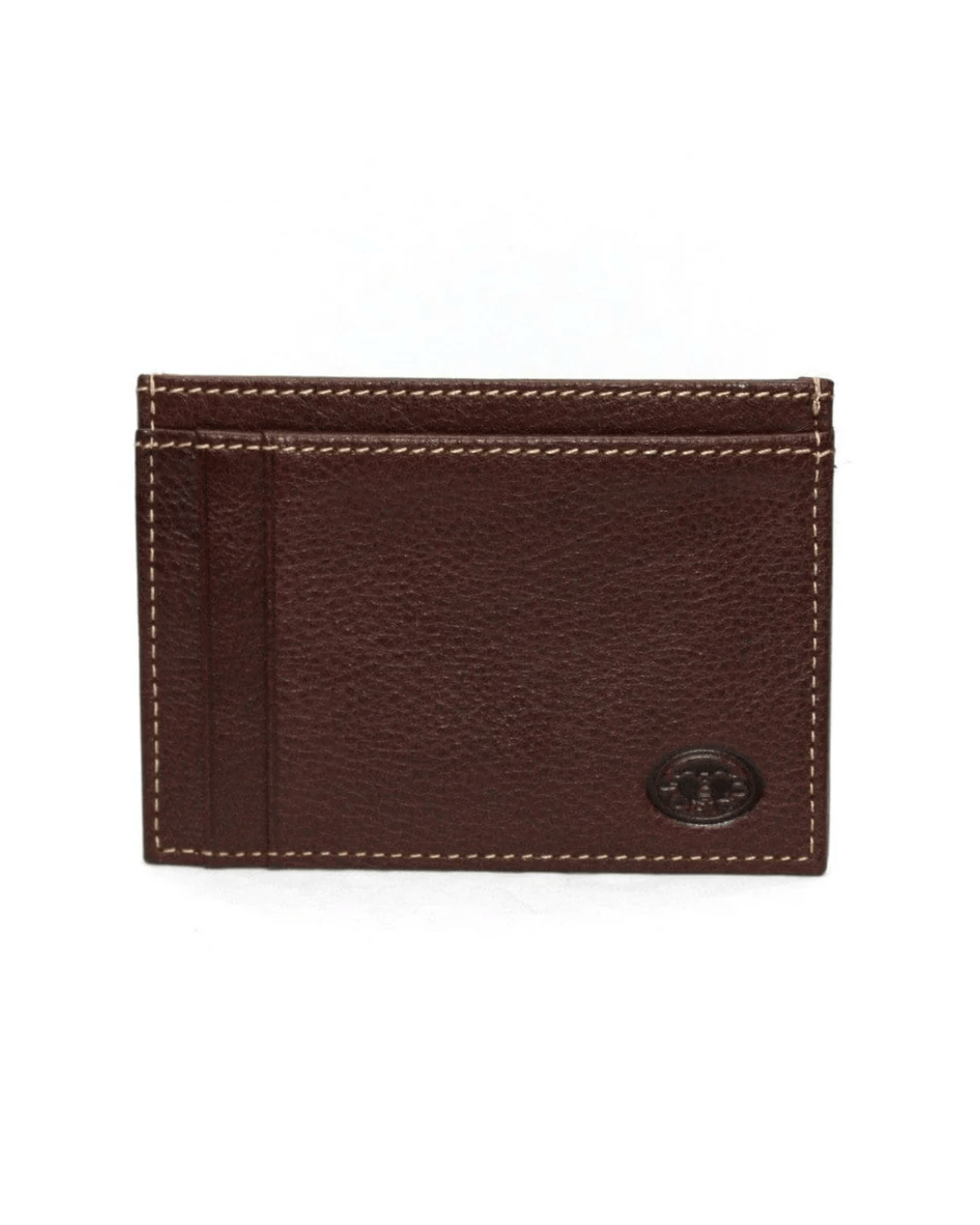 Torino Leather Company Wallets BROWN Tumbled Glove Leather Card Wallet