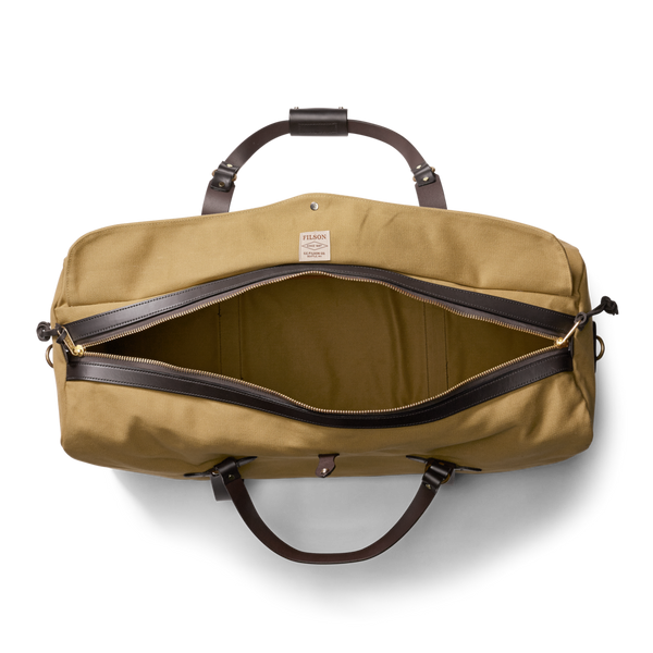 Large Rugged Twill Duffel Bag- Tan