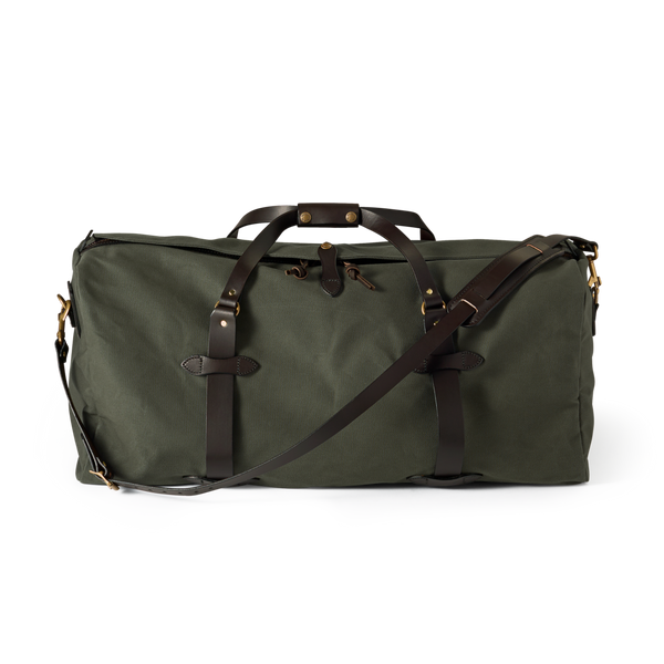 Large Rugged Twill Duffel- Otter Green