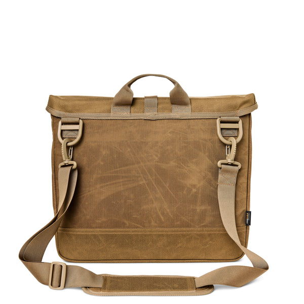 Surveyor Messenger Bag- Dark Tan/Flame