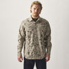 Lightweight Alaskan Guide Shirt- Stone Brown Cutwork Fish Print