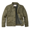 Tin Cloth Short Lined Cruiser Jacket- Military Green