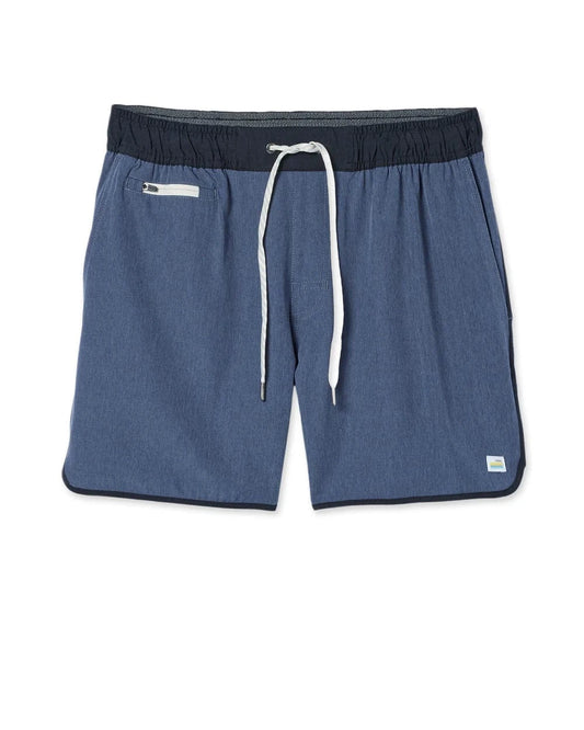 Vuori Shorts Banks Short 5" - Azure Linen Texture
