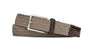 W. Kleinberg Leathergoods Belt Brown Stripe Stretch Belt