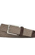 W. Kleinberg Leathergoods Belt Brown Stripe Stretch Belt