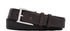 W. Kleinberg Leathergoods Belt CHOCOLATE / 36 Pebbled Bison Belt with Brushed Nickel Buckle