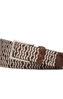 W. Kleinberg Leathergoods Belt Pearl Leather Stretch Belt