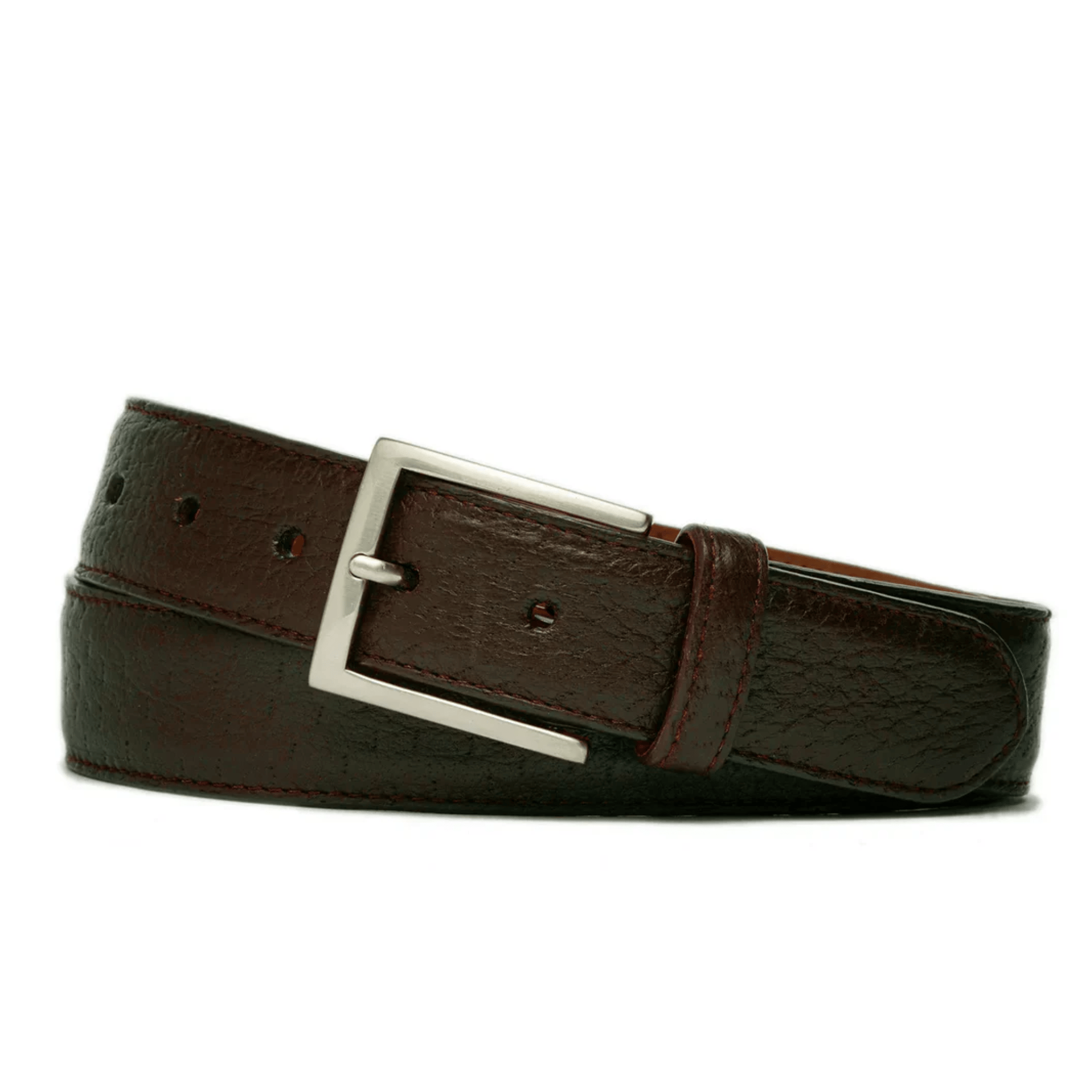 W. Kleinberg Leathergoods Belt Peccary Belt with Brushed Nickel Buckle