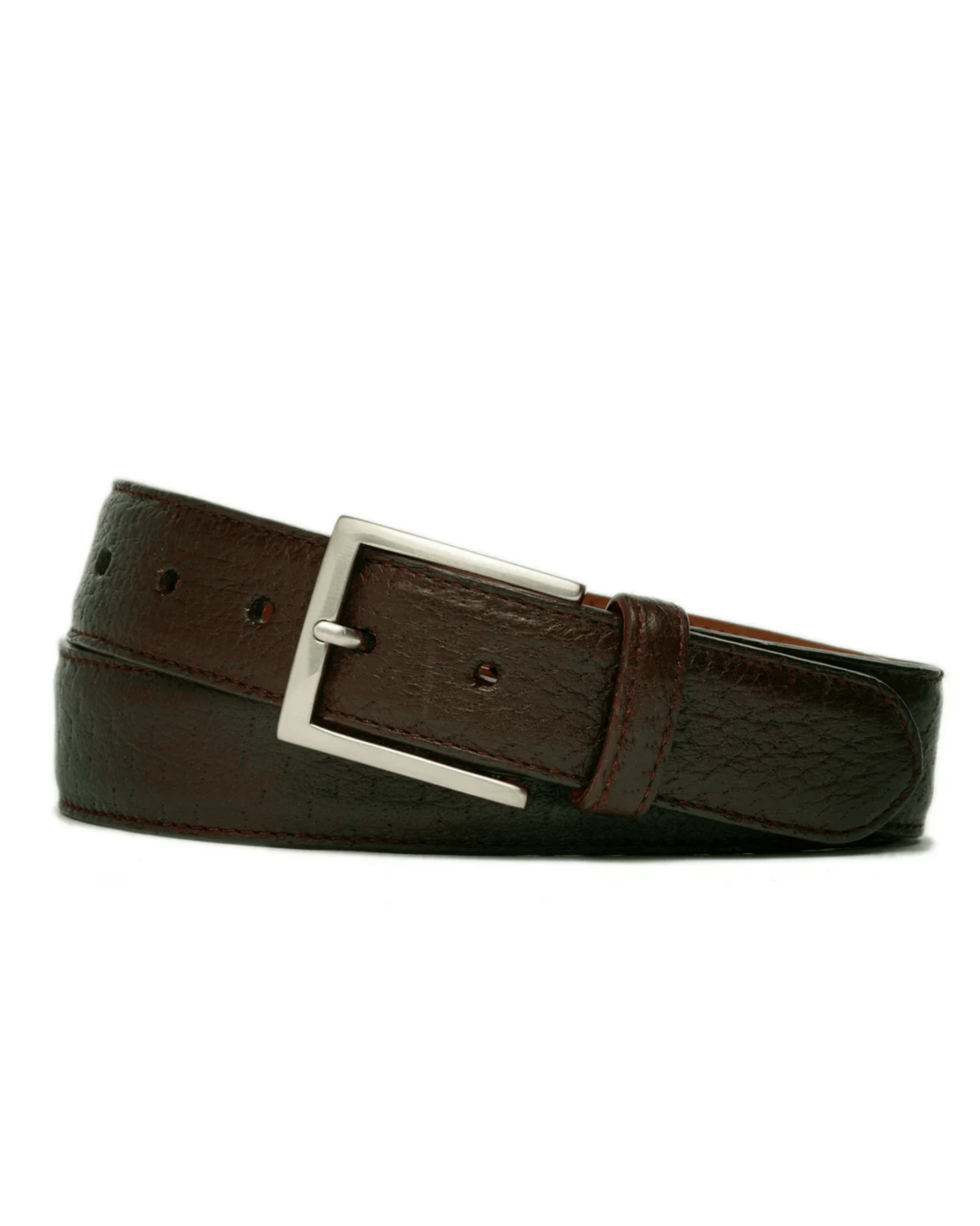 W. Kleinberg Leathergoods Belt Peccary Belt with Brushed Nickel Buckle