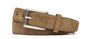 W. Kleinberg Leathergoods Belt WHISKEY / 34 Suede Belt with Nickel Roller Buckle