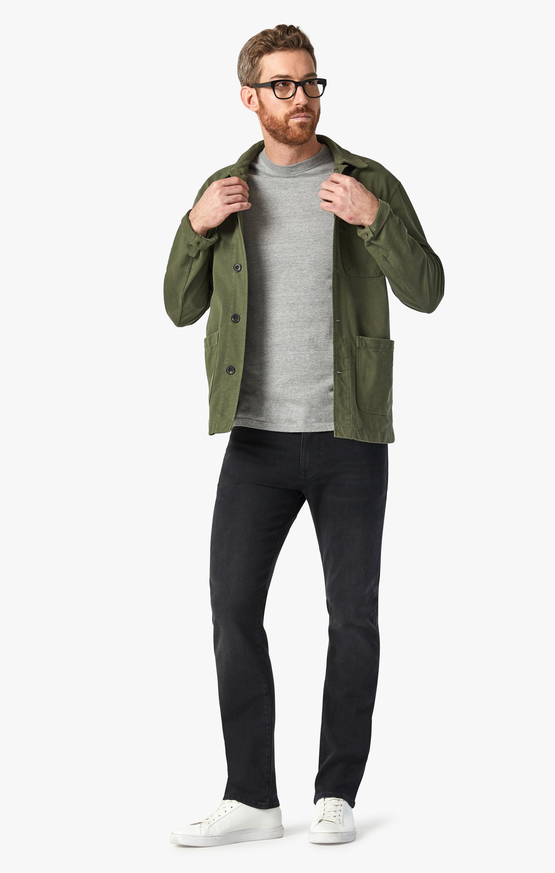 34 Heritage 5-Pockets Charisma Relaxed Straight in Navy Twill