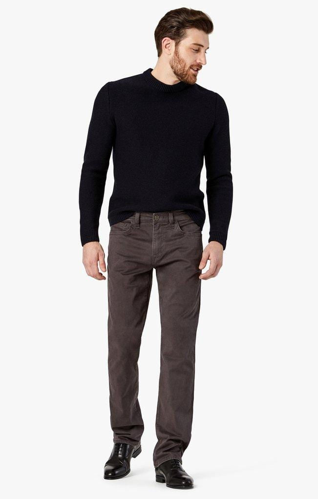 34 Heritage 5-Pockets Courage Straight Leg in Anthracite Twill
