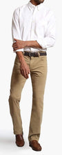 34 Heritage 5-Pockets Courage Straight Leg in Khaki Twill